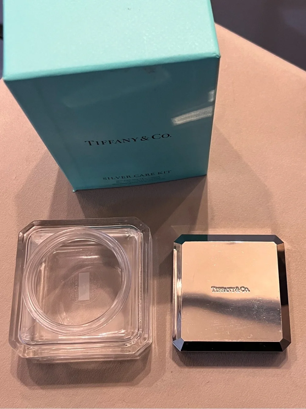 Tiffany & Co Empty Glass Cream Jar with Lid